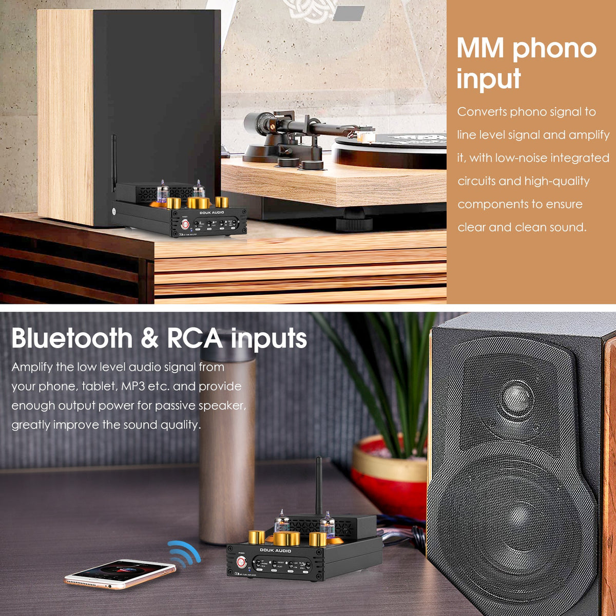 Douk Audio X1 - conexiones phono