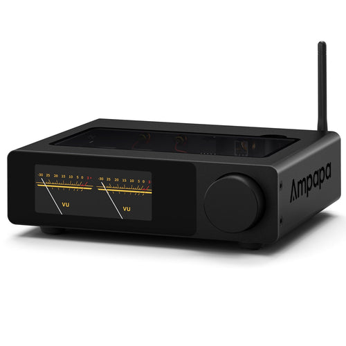 Ampapa D1 – Amplificador Bluetooth 300W×2 con Chip TPA3255, VU Meter Digital y Entrada Balanceada TRS