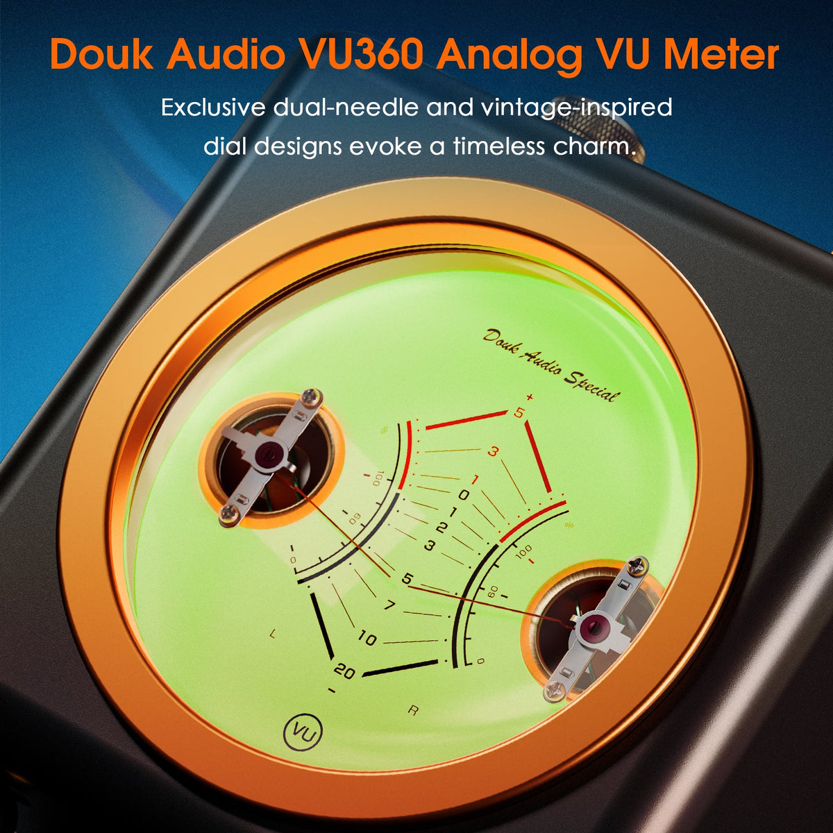 Douk Audio VU360 - detalle agujas