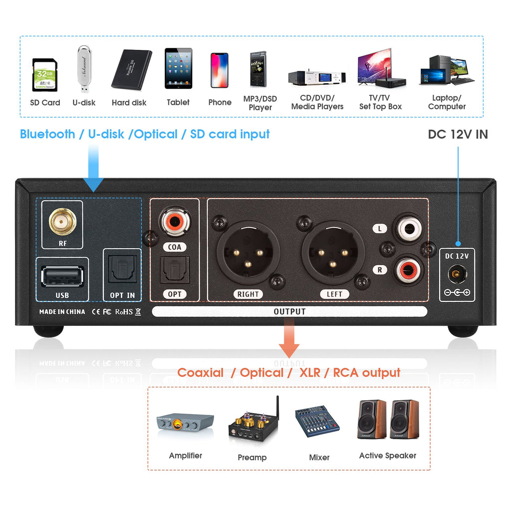 Douk Audio C100 PRO - conexiones