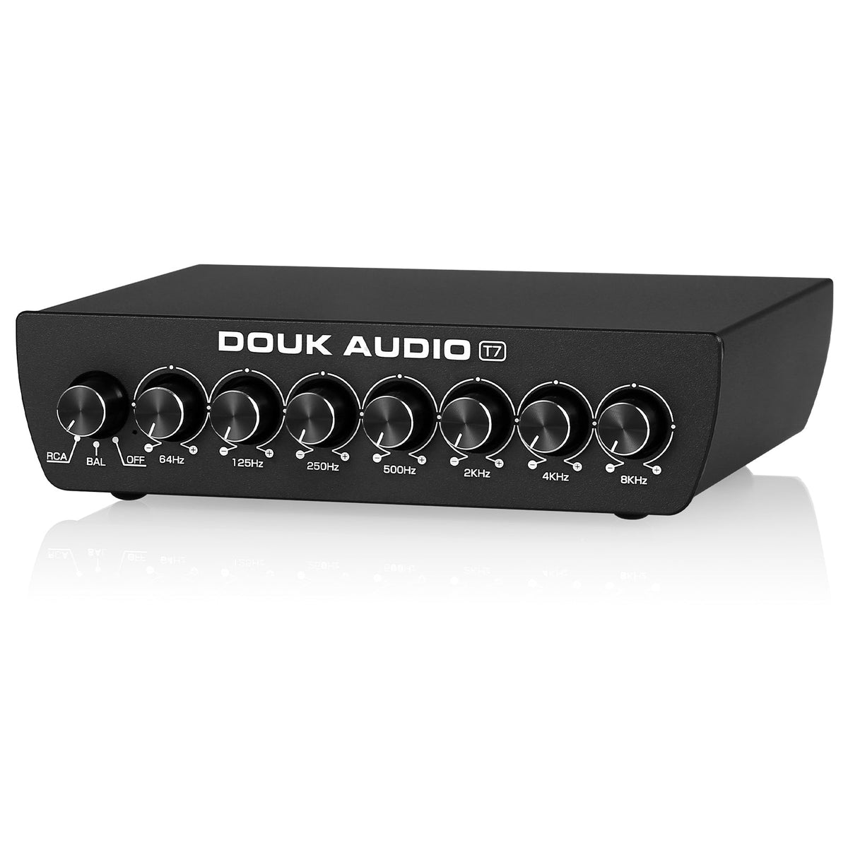 Douk Audio T7 – Ecualizador Balanceado de 7 Bandas con Entrada/Salida XLR y RCA