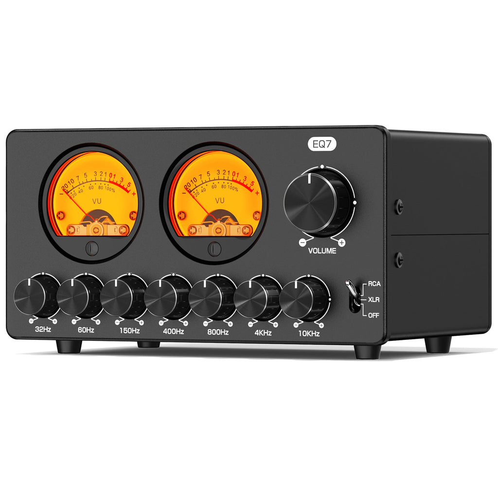 Douk Audio EQ7 – Ecualizador Estéreo de 7 Bandas con Preamplificador y Conversión a XLR Balanceada